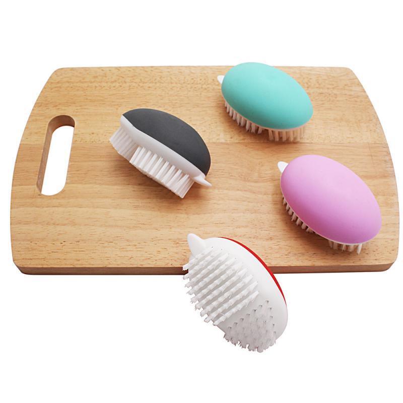 Crevice Brush Fruit And Vegetable Clean Cleaning Brush Portable Plastic Cleaning Vegetable Artifact Kitchen Gadgets Bendable