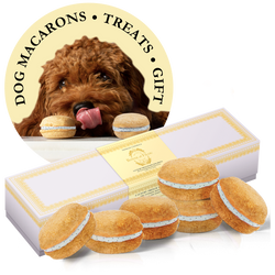 Dog Macarons - Count of 6 (Dog Treats | Dog Gifts)