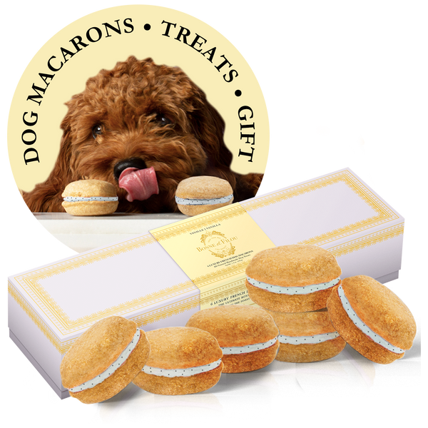 Dog Macarons - Count of 6 (Dog Treats | Dog Gifts)