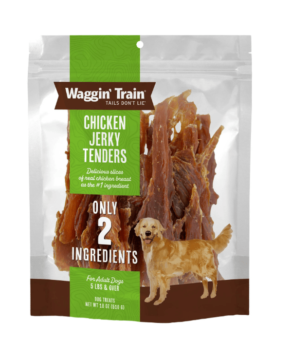 Waggin' Train Limited Ingredient, Grain Free Dog Treat, Chicken Jerky Tenders, 18 oz. Pouch