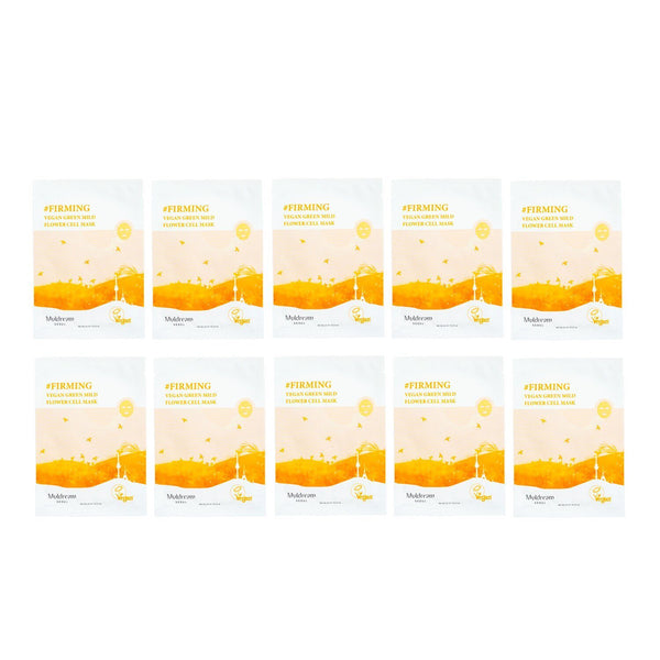 MULDREAM - Vegan Green Mild Flower Cell Mask 284266 10pcs