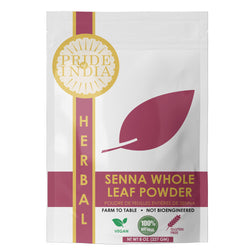 Pride of India | Senna Whole Leaf Powder 8 oz (227 gm) | Bitter & Pungent | Add it to smoothies, juices, hot water | Non-Bioengineered, Caffein-Free, Gluten-Free, Vegan