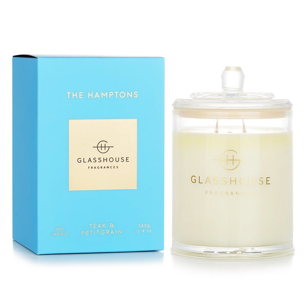 GLASSHOUSE - Triple Scented Soy Candle - The Hamptons (Teak & Petitgrain) 011799 380g/13.4oz