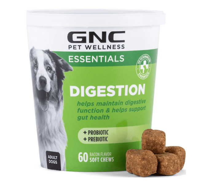 GNC Pets Essentials Digestion Soft Chews, All Dog, 60 Ct