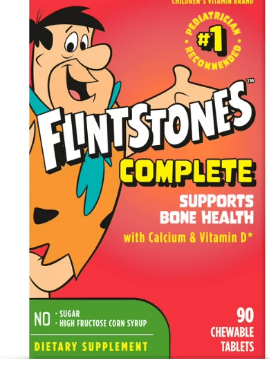 Flintstones Complete Chewable Kids Vitamins ages 2+, 90 Count