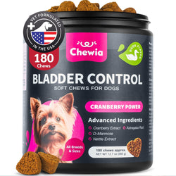 Dog UTI Treatment Dog Cranberry Supplement for Bladder Kidney Health Urinary Tract Incontinence Support Cranberry Supplement for Dog Incontinence Bladder Control Cranberry Chews