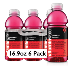 vitaminwater Power-C Dragonfruit Flavored Water Beverage, 16.9 fl oz, 6 Pack Bottles